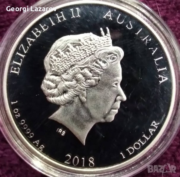 1 долар Австралия 2018 тигър и дракон, снимка 1