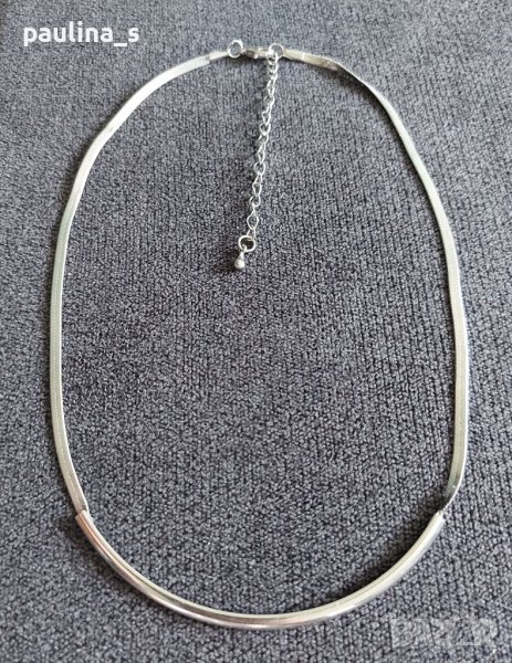 Стилно колие - двойна змийска плетка , снимка 1