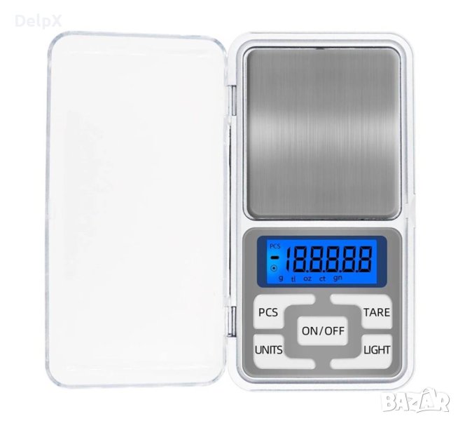 Везна бижутерска, електронна, LCD дисплей, светеща, 200g, 0,01g, снимка 1