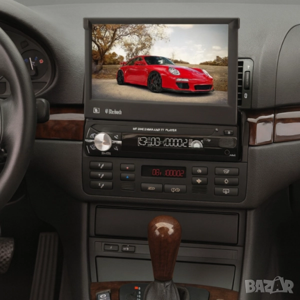 Мултимедия MOSFET 50W x 4, 7" TFT с Bluetooth, GPS, SD, USB и управление от волана, снимка 1