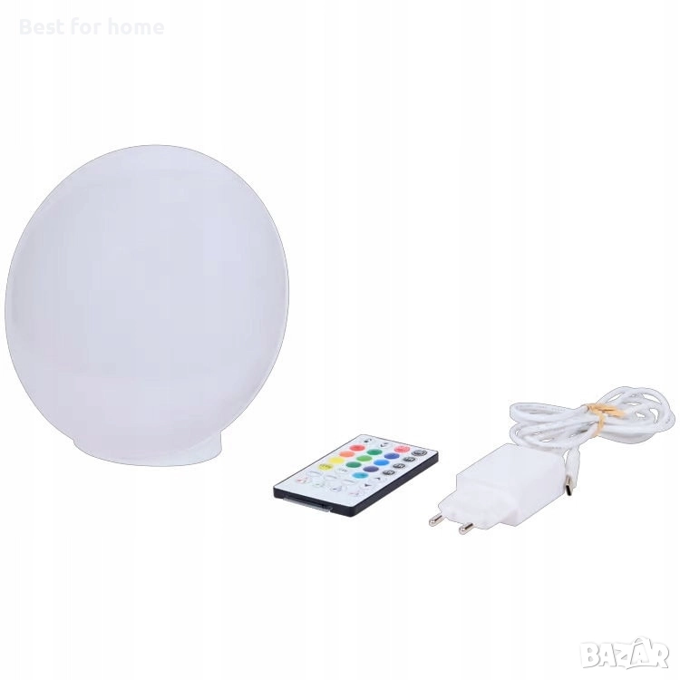 Нощна лампа RGB, Многоцветен, 1800 - 5000K, С дистанционно управление, снимка 1