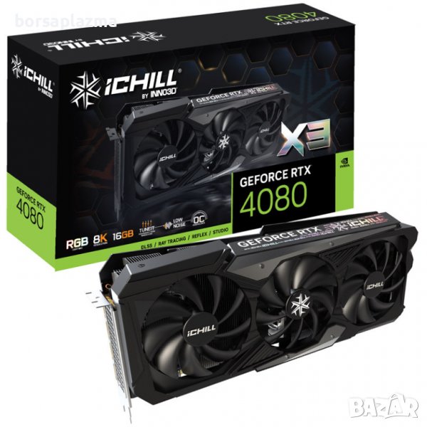 INNO3D GeForce RTX 4080 iChill X3, 16384 MB GDDR6X, снимка 1