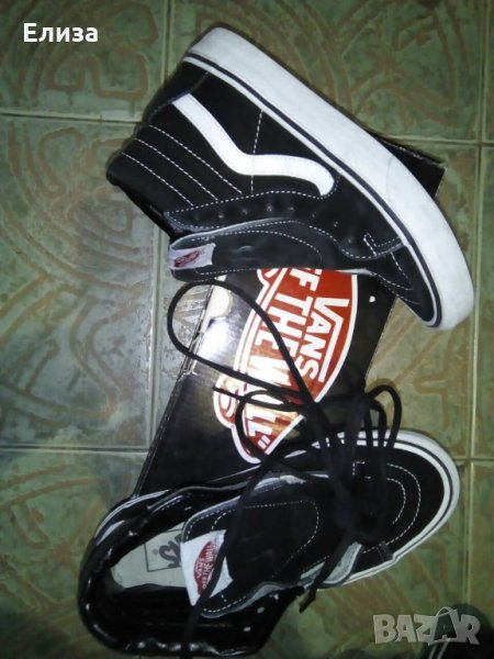 оригинални VANS - модел old skool високи кецове естествен велур, снимка 1