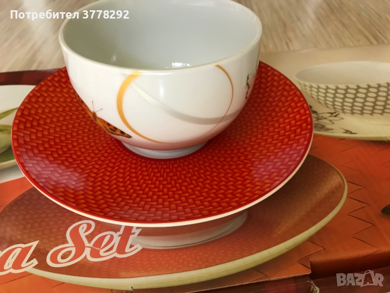 Сервиз за чай/кафе, порцелан, Немски,  12 части, 50 лв, снимка 1