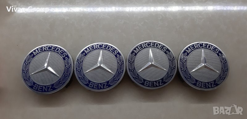 Капачки за джанти Mercedes 75 мм, снимка 1