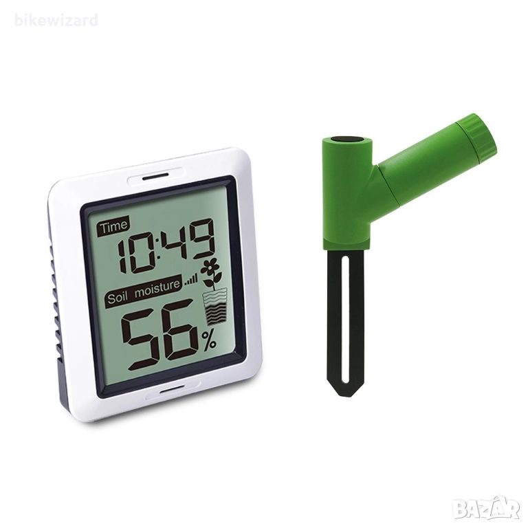 Тестер за влажност на почвата с цифров LCD дисплей за растения на закрито и открито – WH0291 НОВО, снимка 1
