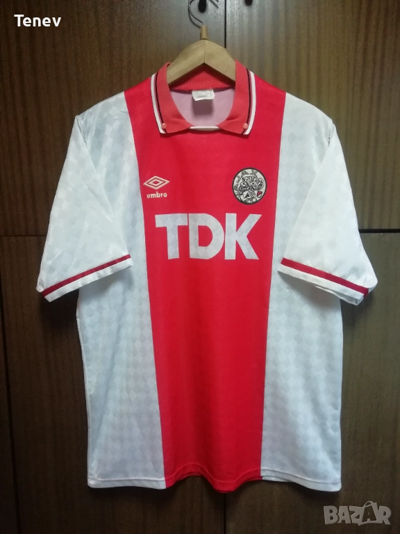 Ajax Amsterdam 1989 1990 1991 Umbro Vintage оригинална ретро футболна тениска фланелка Аякс , снимка 1