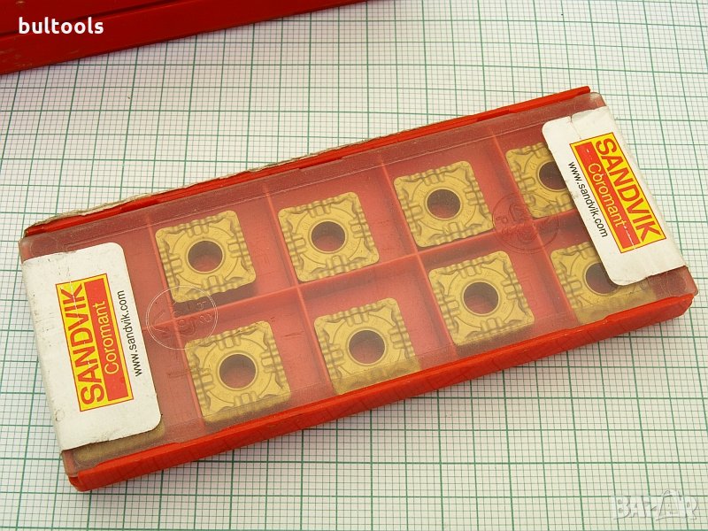 10бр. твърдосплавни пластини SNMG 120412 PF SANDVIK, снимка 1