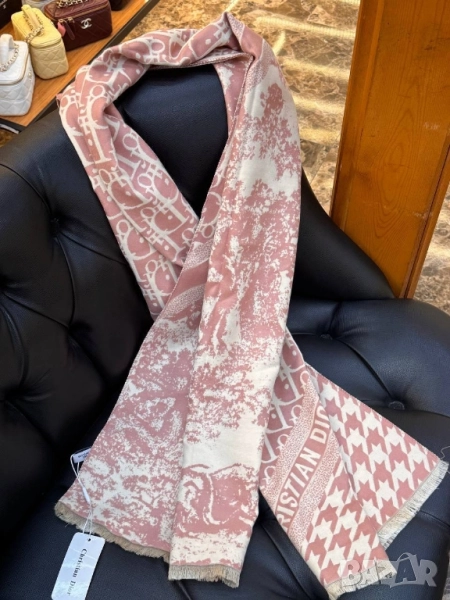 Луксозен шал • Кашмир 65% • Коприна 35% louis vuitton christian dior , снимка 1