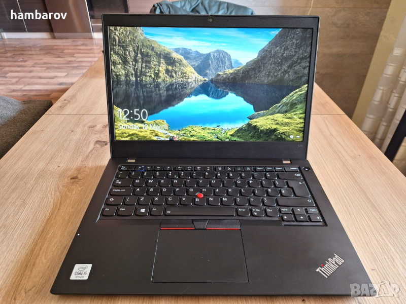 Перфектен лаптоп Lenovo Thinkpad L14 с 4-ядрен Core i5-10210U 14'' FullHD 256GB SSD 8GB Windows 10 , снимка 1