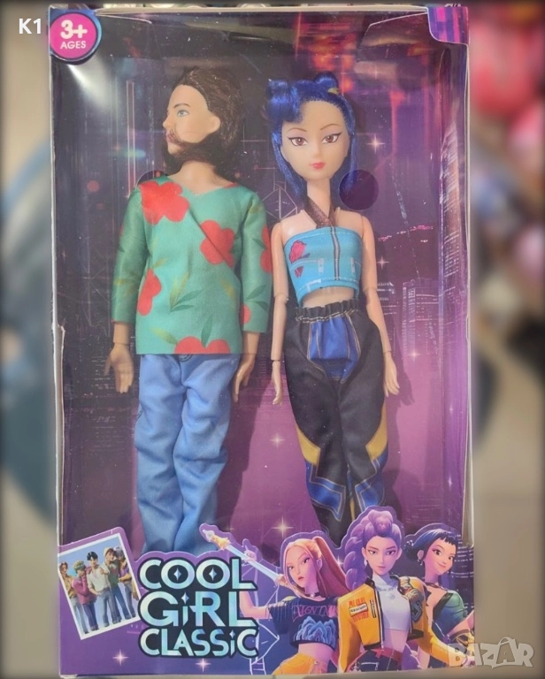 Голям музикален комплект K Pop demon hunters Истински Кей Поп Вайб, снимка 1