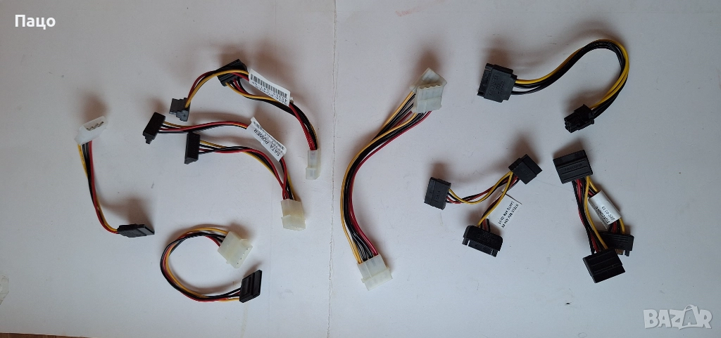 Захранващи SATA кабели  8 Броя/, снимка 1