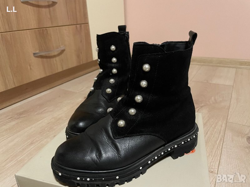 Дамски боти естествена кожа, снимка 1
