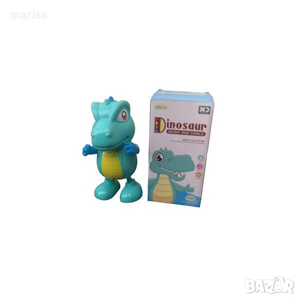 Танцуващ Динозавър със звук и светлина, включени батерии 325814, снимка 1
