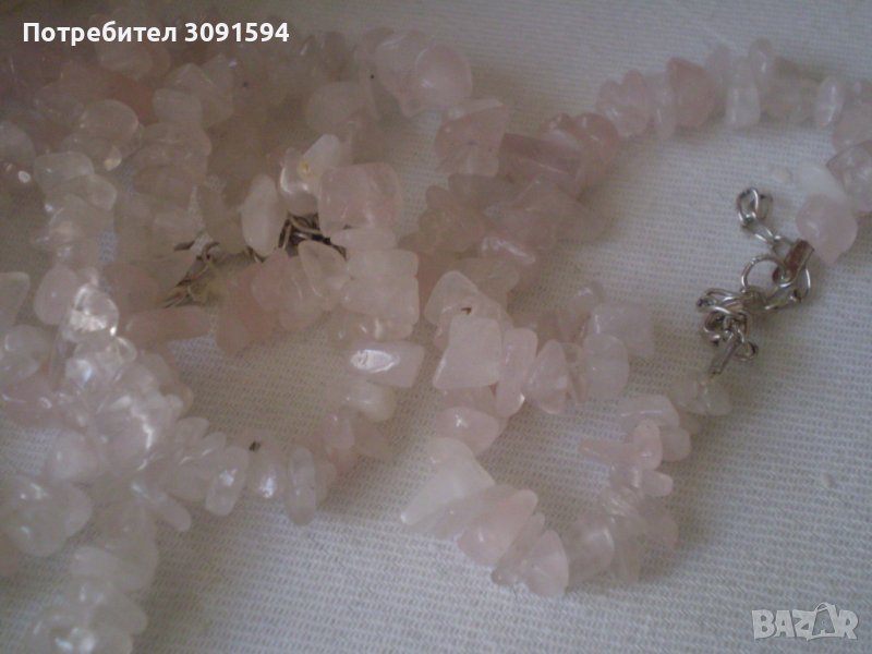  комплект от планински кристал гердан и гривна, снимка 1