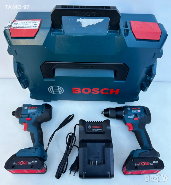 BOSCH GSR 18V-55 + BOSCH GDR 18V-160 - Безчетков винтоверт и импакт като нови!, снимка 1