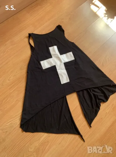 Черен топ с гол гръб -Lucy Fashion, снимка 1