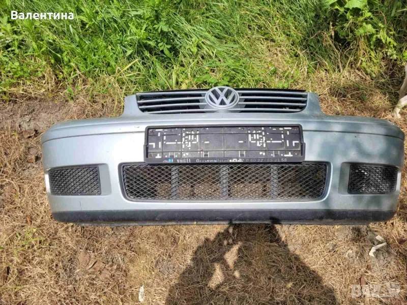 Предна броня за VW Polo 2001 година,сив цвят, снимка 1