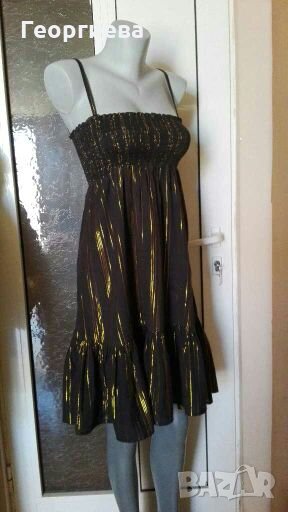 Рокля на H&M, в черно и златисто👗🍀XS,S,S//M👗арт.3079, снимка 1