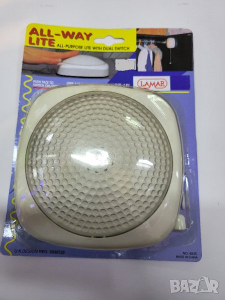 Лампа осветление за шкаф, гардероб на батерии светлина , снимка 1