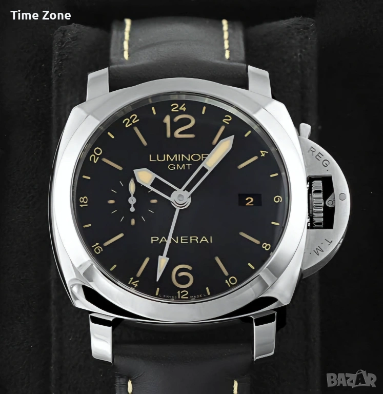 Panerai Luminor 1950 3 Days GMT 44mm Steel Black Dial Automatic Различни Варианти, снимка 1
