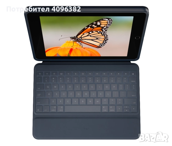 Logitech Rugged Combo 3 за Ipad 7th,8th,9th gen, снимка 2 - Клавиатури и мишки - 52561221