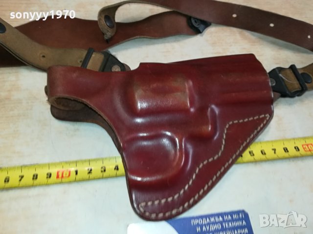 VEGA-HOLSTER 0104-ОРИГИНАЛЕН КОЖЕН КОБУР ЗА РЕВОЛВЕР 2210231653, снимка 10 - Антикварни и старинни предмети - 42674874