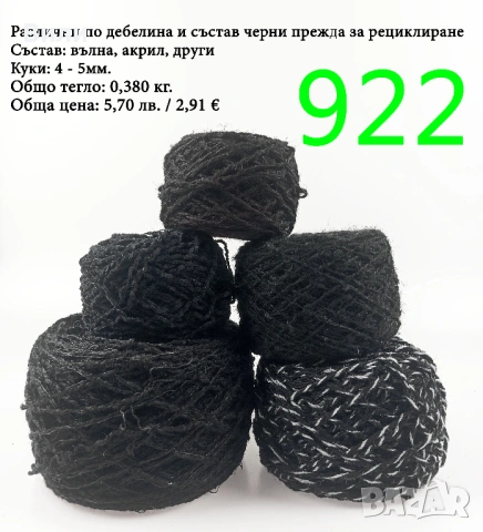Евтини прежди в малки количества - нови и остатъци , снимка 8 - Други - 52042454