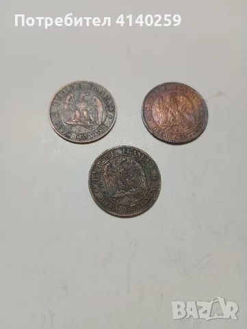 ФРАНЦИЯ МОНЕТИ 2 САНТИМА 1855 Г 