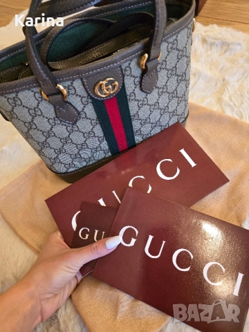 Налична чанта Gucci Ophidia Tote bag, снимка 7 - Чанти - 52243269