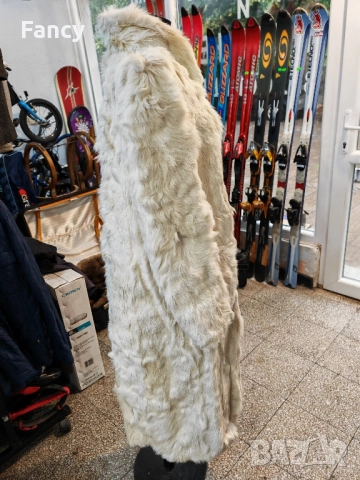 Дълго дамско палто естествен косъм, снимка 13 - Палта, манта - 51930647
