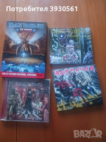 Лот плочи тениска и оригинални дискове на iron maiden, снимка 4 - CD дискове - 53963855