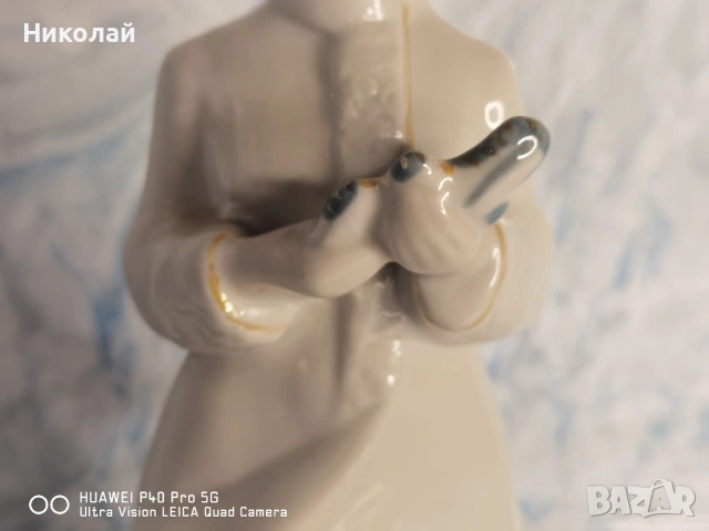 Стара Съветска Руска Порцеланова Фигура Статуетка Полонски Завод Снежанка, снимка 3 - Антикварни и старинни предмети - 54357517