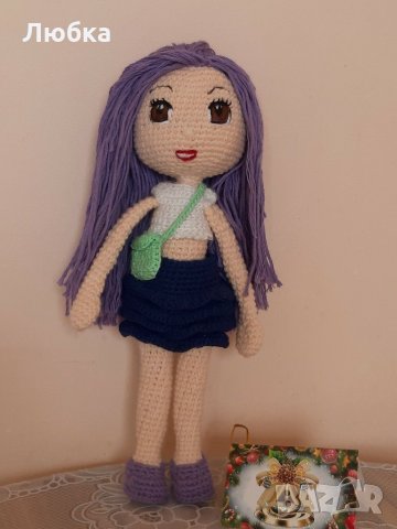 Плетена кукла Сабрина , снимка 1 - Кукли - 30999556