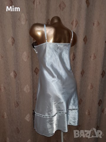 М/l Бяла къса нощница с черна дантела , снимка 5 - Нощници - 39206478