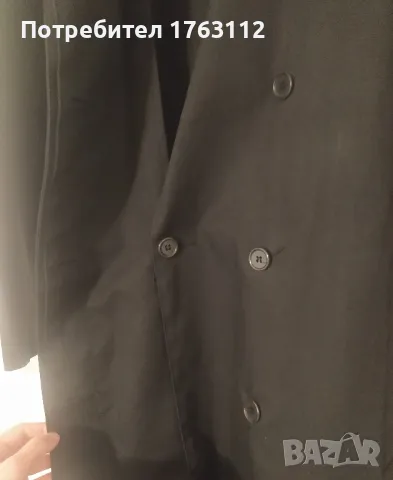 French connection дамски шлифер, размер 10/M, с копчета, колан и цепка отзад, снимка 4 - Палта, манта - 49341831