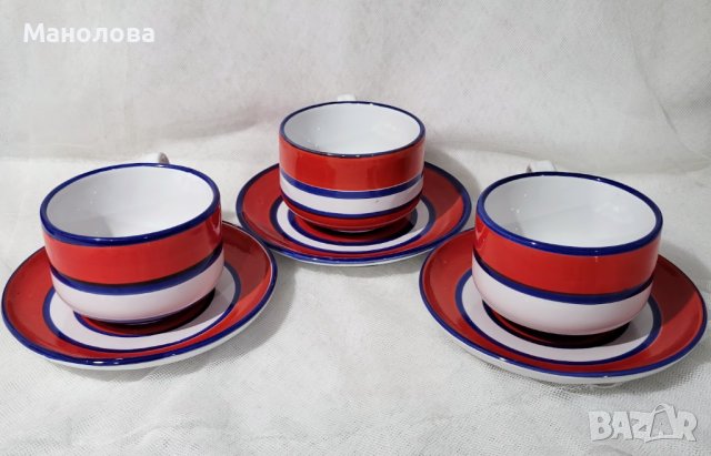 Италианска ръчно изработена и рисувана керамика. , снимка 4 - Сервизи - 42818713