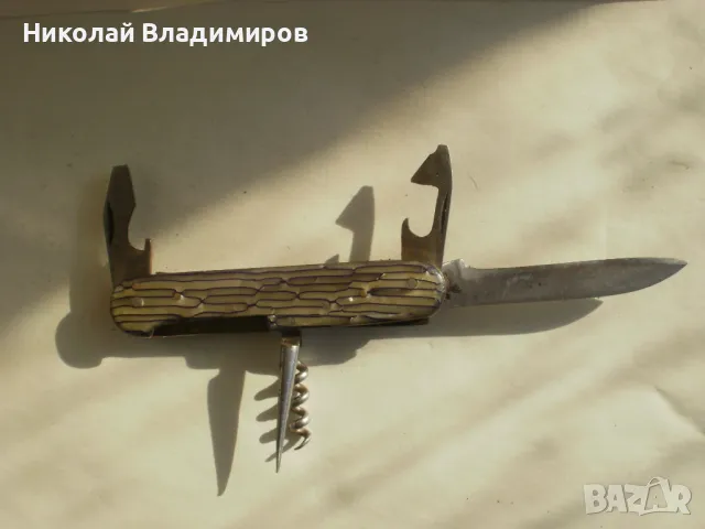 Ножче джобно българско П.Денев нож български , снимка 2 - Ножове - 49415431