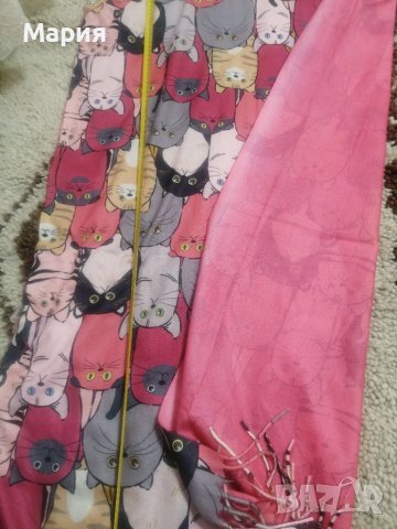 Нови Пролетни меки шалове с котета 🐈, 🐶 кучета и цветя 💐 . Дължина 180 см/70 см ширина, снимка 7 - Шалове - 38967880