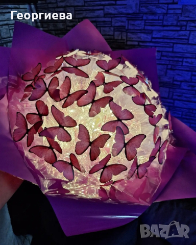 ЗАПОВЯДАЙТЕ‼️Светещи, ръчно изработени букети "DESS"🦋💐, снимка 7 - Подаръци за имен ден - 44067840