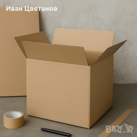 Трипластов кашон 60x40x40 с възможност за брандиране – Идеален за съхранение и транспортиране