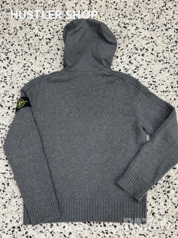 Мъжка вълнена жилетка STONE ISLAND. Размер L, снимка 5 - Суичъри - 53169291