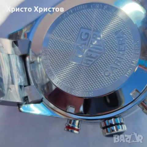 Мъжки луксозен часовник TAG HEUER CARRERA CALIBRE 16 43MM  DAY-DATE, снимка 17 - Мъжки - 32322086