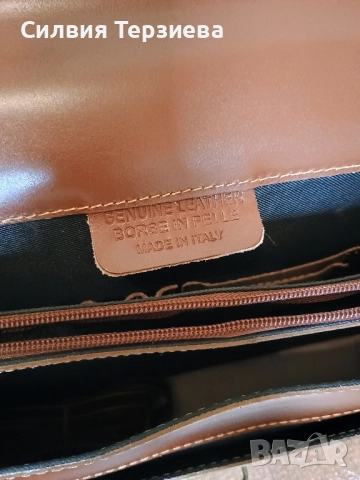 Чисто нова кожена чанта за документи Borse in Pelle / Made in Italy, снимка 4 - Чанти - 51866416