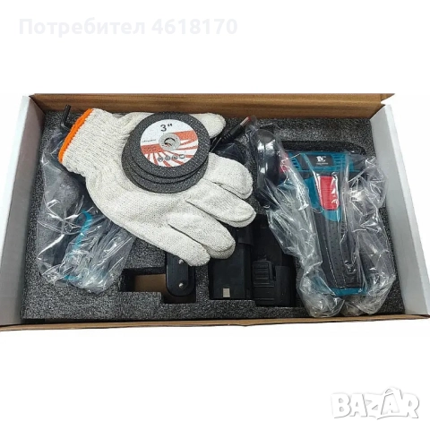 Професионален комплект който се състои от акумулаторен ъглошлайф и акумулаторен винтоверт - включващ, снимка 3 - Винтоверти - 52038296
