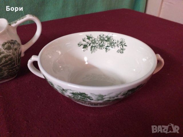 Английски порцелан W.H. Grindley & Co, снимка 4 - Чинии - 34497488