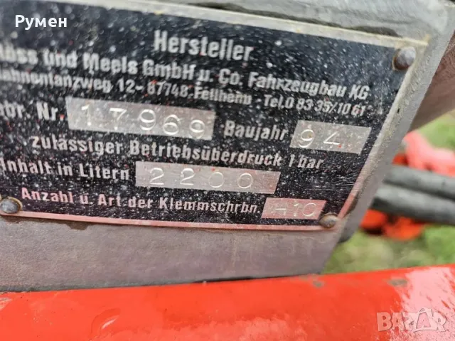 Цистерна за течна тор, снимка 2 - Селскостопанска техника - 49890655