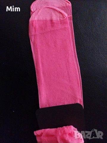 S Дамски чорапогащник в розово и оранжево , снимка 2 - Бельо - 53294453