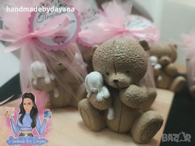 Подаръчета за гости - мече, снимка 2 - Ръчно изработени сувенири - 47899805