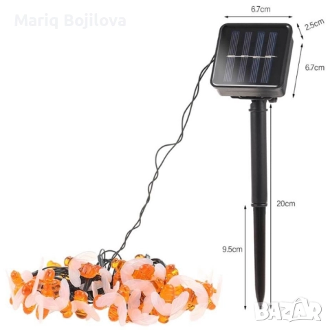 Светещи гирлянди със соларно захранвани CutesyBee SD15, снимка 6 - Соларни лампи - 52141917